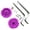 Purple, variant on Kyusrd Summer Outdoor Patio Deals!Right Hand Bicycle Bike Aluminum Crisp Clear Sound Adults Kids-Ringer