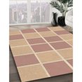 thumbnail image 3 of Ahgly Company Tapis d'Intérieur Ronds Lavables à la Machine de Style Transitionnel Orange Lever de Soleil, 4 Pieds Rond, 3 of 7