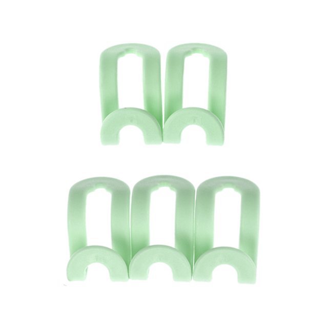 facefd 5 Pcs Cintres en Plastique pour Garde-Robe Crochets Faciles Antidérapants Garde-Robe Crochets Faciles Organisateurs de Rangement Supports, Vert