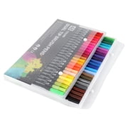 Markers, 48 Colors Markers Set Double Tipped Colored Pens Fine Point Art Markers for Kids Adult Coloring Drawing Illustrations Artist Sketching