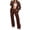 Coffee, variant on Amzcrzy Lounge Sets for Women Women 2 Piece Outfits Set Oversized Zip Up Sweatshirt Jacket Sweatpant Matching Sweat Sets Fall Sweatsuit Matching Sets Women Clothing 2 Piece Sets for Women