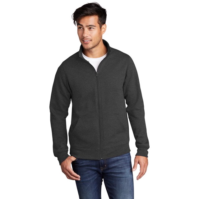 Port & Company Men's Core Fleece Cadet FullZip SweaT-Shirt PC78FZ