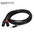 thumbnail image 3 of 3.5mm to Dual XLR Stereo Cable, PVC 1/8 Inch to 2 XLR Male Microphone Cable, Y Splitter Adapter Cable Cord, 3 of 7