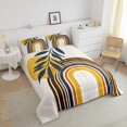 thumbnail image 4 of Erosebridal Abstract Art Bedding ToddlerComforter Set, Mid Century Down Comforter, Leaves Room Decor, 2pcs, 4 of 8