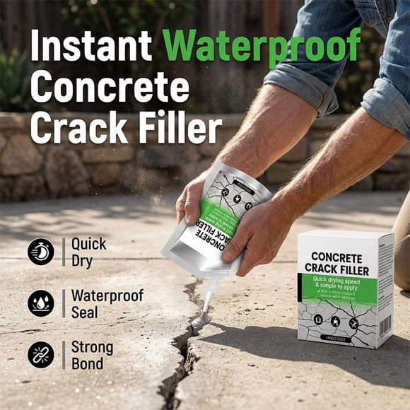 Waterproof Concrete Crack Sealant Joint Filler 100ml Fast Drying Precision Nozzle
