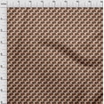 thumbnail image 4 of oneOone Rayon Brown Fabric Geometric Sewing Craft Projects Fabric Prints By Yard 56 Inch Wide, 4 of 5