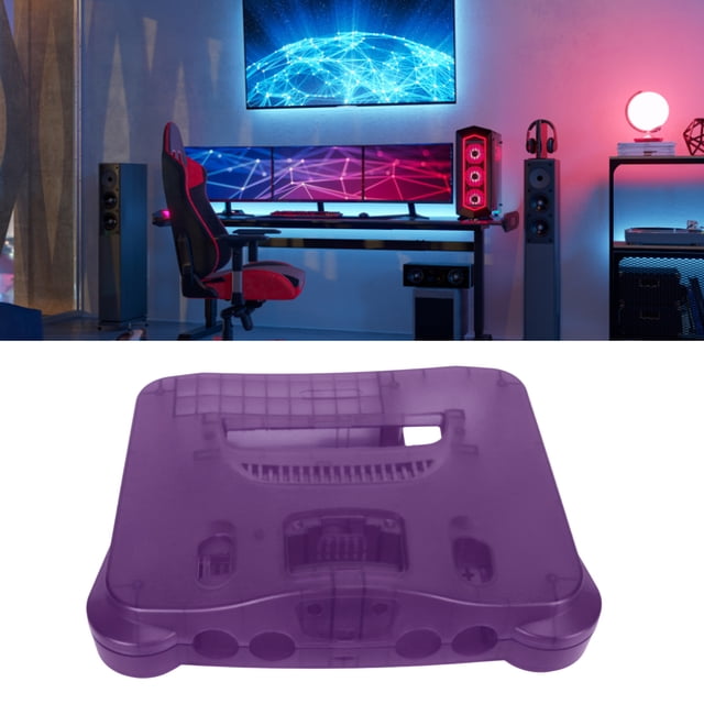 Coque de Protection pour Console de Jeu Vidéo Rétro N64, Coque de Remplacement Professionnelle Robuste en ABS Translucide pour N64