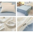 thumbnail image 4 of Queen Bedding Set under $5! CQCYD Queen Size Bedding Set, 4 Piece Bedding Collection, Washed Cotton Sheets, Teen Dorm Bedding, Comfortable Bed Set, Fresh Color Design, Complete Bedding Package, 4 of 6