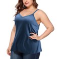 thumbnail image 2 of ohmzyzo Womens Plus Size Tank Tops V Neck Sleeveless Cami Adjustable Spaghetti Strap Camisole Summer Basic Tank Shirts, 2 of 6