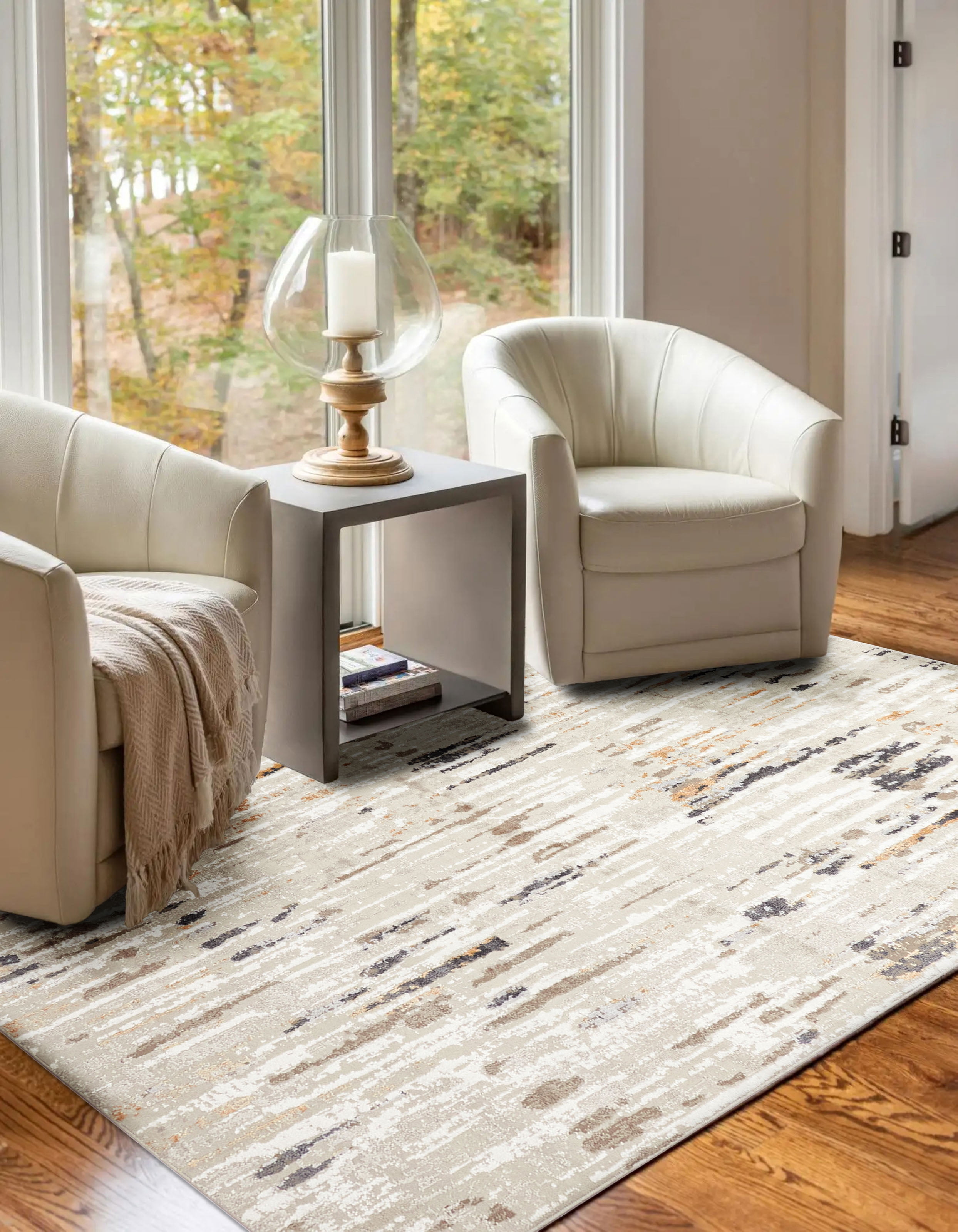 ECARPET Tapis Contemporain/Moderne Juniper pour Salon, Chambre, Salle A Manger, Entrée, Couloir et Plus Encore.