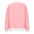 thumbnail image 4 of MeetoTime Sweatshirts à Col Rond pour Femmes Automne Manches Longues Pull-Over Surdimensionné avec Poches, 4 of 5