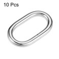 thumbnail image 3 of Unique Bargains 32x15mm Oval Buckles Iron Electroplating Silver Tone 10 Pack, 3 of 4