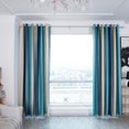 thumbnail image 4 of Stripe Gradient Window Curtain Panel Living Room Bedroom Hotel Divider Shade Curtain (#1), 4 of 14