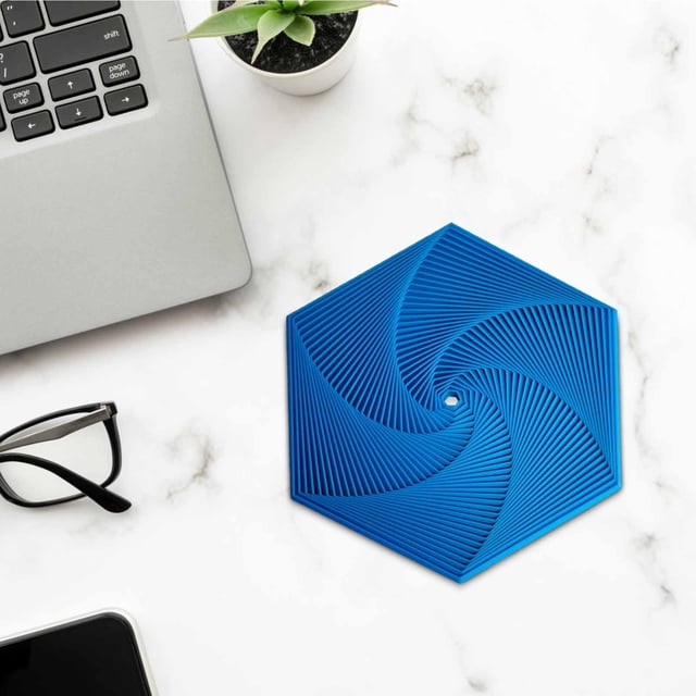 UsRHHA Printed Fidget Toy Geometric Shape, Mindful Sensory Tool for Adults Anxiety Relief, Hexagonal Stress Reliever
