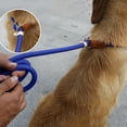 thumbnail image 2 of Flush P Chain Leash Nylon Sewn Leather Pet Dog Leash Extended Thick Training Dog Leash Leash P Rope Waist Leash for Small Dogs Harnesses Dog Line for outside Dog Leash for Running Dog Leash with Poop, 2 of 4