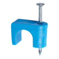 thumbnail image 1 of Power Products 3306073 Data Cable Staple, Blue - Card of 50, 1 of 1