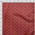 thumbnail image 3 of oneOone Tissu Polyester Lycra Rouge Géométrique Bandhani Matériel de Robe Tissu Imprimé Tissu au Mètre 56 Pouces de Large, 3 of 4