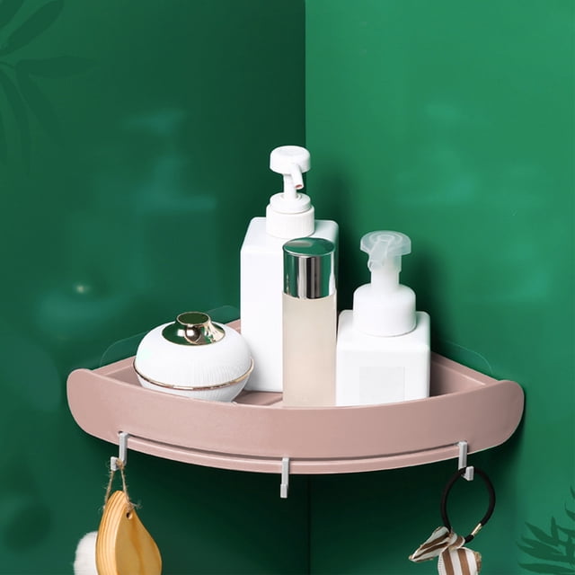 LSLJS Hanging Corner Shelf, Bathroom Corner Rack, Hole-free Bathroom Corner Shelf, Wash Table Traceless Wall Hanging, Tripod, Commodity Shelf