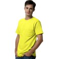 thumbnail image 1 of Hanes TAGLESS Men`s Pocket T-Shirt, 2XL, Safety Green, 1 of 1
