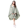 thumbnail image 1 of AMERTEER 1 Pcs Imperméable à Capuche pour Femmes Poncho Long Extérieur Imperméable, 1 of 10