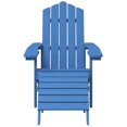 thumbnail image 2 of vidaXL Chaise Adirondack de Jardin avec Repose-Pieds et Table HDPE Bleu Aqua, 2 of 4