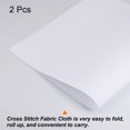 thumbnail image 3 of Unique Bargains 2 Pcs 14 Fils Tissu Brodé Point de Croix 20 par 28 Pouces, Blanc Pur, 3 of 6