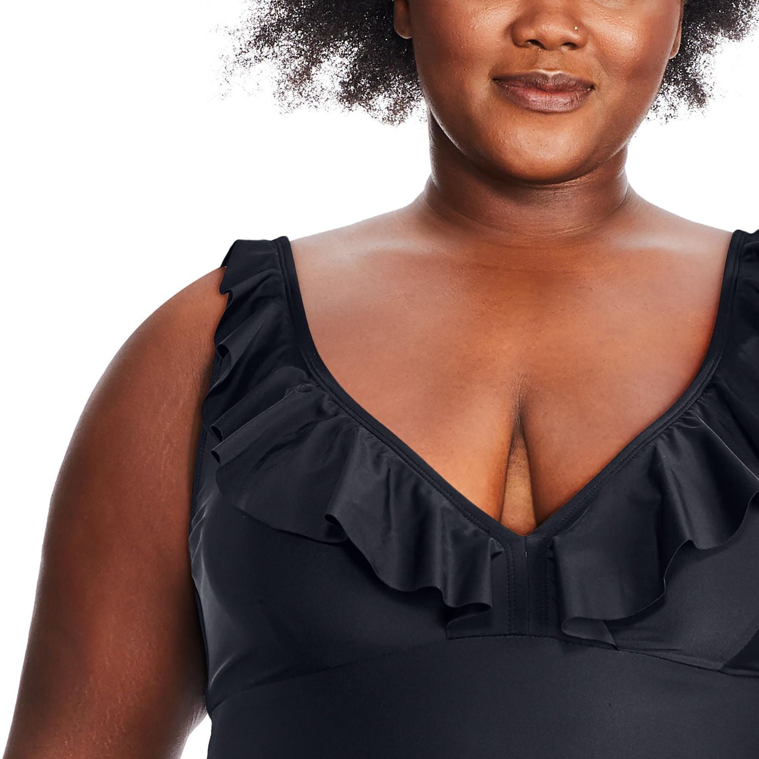 Maillot de bain à volants George Plus pour femmes