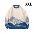thumbnail image 3 of VONKY Warm In Style Hip Hop Streetwear Sweater With Japanese Snow Mountain Pattern Wide Applicable Blue 3XL, 3 of 6