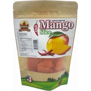 Kehar Foods Dried Chilli Mango Slices - 200gm | Spicy & Tangy Dried Mango with a Kick of Chili | Natural & Healthy Snack.