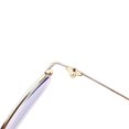 thumbnail image 2 of Foldable Bifocal Reading Glasses with Blue Light Protection - Gold Frame, Protective Case Included (200 Degrees, Dual-Focus Anti-Blue Light Lenses), 2 of 6