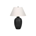 thumbnail image 4 of Monarch Specialties Lighting, 24"h, Table Lamp, Black Ceramic, Ivory / Cream Shade, Modern, 4 of 6