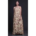thumbnail image 3 of Bimba White7 Floral Peony & Buttercup Printed Nightwear For Women Long Spaghetti Strap Maxi Dress Sleepwear Gown XX-Grand, 3 of 5