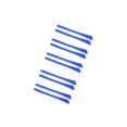 thumbnail image 1 of Xingzhi 10 Pcs Embouts de Temple en Silicone Coussin de Confort Bleu, 1 of 8