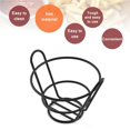 thumbnail image 2 of 3pcs Iron Snack Basket Hollow French Fries Baskets Multipurpose Metal Wire Basket for Living Room Kitchen Restaurant Milk Tea Shop, 2 of 9