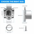 thumbnail image 5 of SDTC Tech Drawer Lock with Keys and Matching Screws for Cabinet / Wardrobe / Cupboard / Office Desk etc. (Cylinder Cam Length 22 mm), 5 of 5