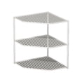 thumbnail image 2 of XYAIYT Corner Kitchen Shelf Organizer Space Saving Metal Pot and Pantry Storage Rack Easy Install Undersink Cabinet Countertop Foldable for Cookware Utensils Washroom Use, 2 of 8
