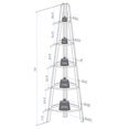 thumbnail image 3 of Casual Home 5-Shelf Corner Ladder White Bookcase, 3 of 5