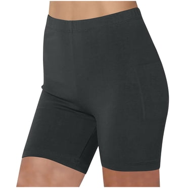 Lenpel Biker Shorts for Women Soft High Waisted Boxer Running Yoga Gym Shorts Athletic Workout Shorts with Pockets