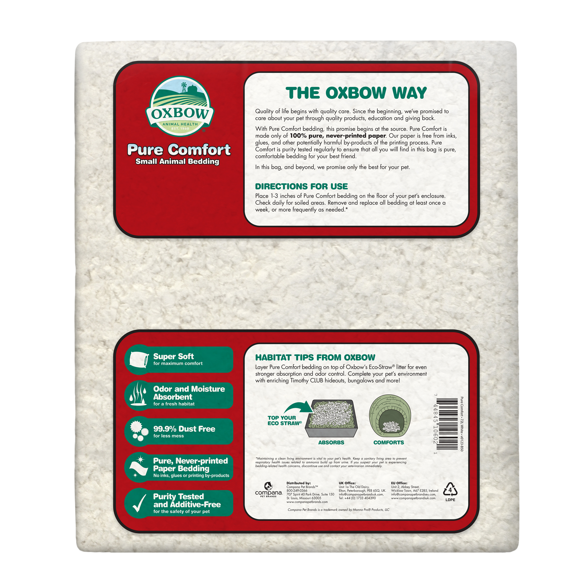 Oxbow – Litière Pure Comfort pour petits animaux