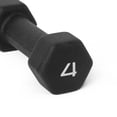 thumbnail image 3 of CAP Barbell, haltère en néoprène noir de, 4lb, simple, 3 of 6