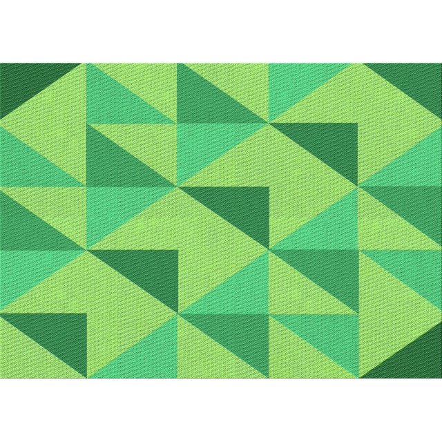 Ahgly Tapis Rectangulaire Lavable en Machine Intérieur Transitionnel Vert Émeraude, 7 Pieds x 9 Pieds