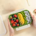 thumbnail image 1 of Jpxdew Leakproof Food Container,Meal Prep Storage,3-Compartment Bento Box,8.85x6.29x2.75in, 1 of 6