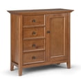 thumbnail image 1 of Simpli Home Amherst Armoire de Rangement en Bois Massif, Brun Doré Pâle, 1 of 17