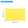 thumbnail image 2 of Unique Bargains 3.5' x 2' Blank Paper Business Cards, 90 Pack Small Index Flash Cards Words Message Note Card, Yellow, 2 of 7