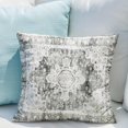 thumbnail image 5 of Grey Boho Throw Pillow Covers Set of 2 Monaco Rug Carpet Double Sided Pattern Cotton Soft Pillow Case Cushion Cover Pillowcase for Garden Couch Sofa Bed Decorative 20x20 inch, 5 of 5