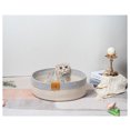 thumbnail image 3 of kurtrusly Nid pour Chats avec Panier Tissé et Lit à Gratter, Lit pour Chat, Nid Rond Gris 35cm, 3 of 6