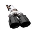 thumbnail image 2 of AWE Tuning Exhaust System Kit 3015-43284 0FG Cat-Back System; T304L Stainless Steel; Without Muffler; Dual Exhaust With Dual Exit; Rear Exit; 4 Inch Diamond Black Quad Tip, 2 of 3