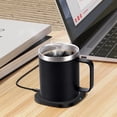 thumbnail image 4 of cup warmer,Layer 304 Steel Cup In 1 10.5oz Layer Stainless Steel 1 Coffee Lid 55℃/131℉ Constant Temperature 10.5oz And Lid 2 Cup Warmer Cup And Warmer And 304 Stainless Coffee Warmer 1 With Cup, 4 of 6