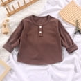 thumbnail image 1 of RXIRUCGD Round-neck Ribbed Velvet Bottoming Shirt For Kids( Bronze, Taille:1-2 Ans, 1 of 3