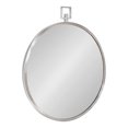 thumbnail image 1 of Kate and Laurel Tabb Round Framed Mirror, Silver 24x28, 1 of 8